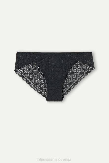 Intimissimi ženske 019-črna spodnje perilo 2R8X1068 nizke čipkaste hlačke