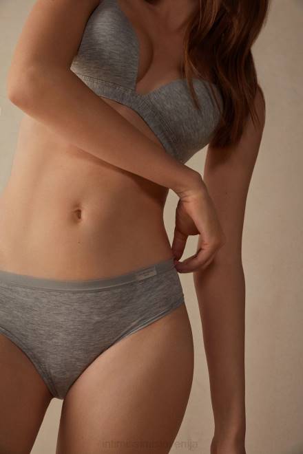 Intimissimi ženske 031-svetlo siv melanž spodnje perilo 2R8X1032 bombažne hlačke s popolno prekrivnostjo