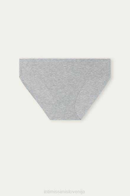 Intimissimi ženske 031-svetlo siv melanž spodnje perilo 2R8X1185 bombažne hlačke iz neobdelanega kroja