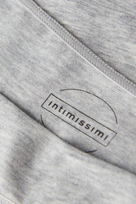 Intimissimi ženske 031-svetlo siv melanž spodnje perilo 2R8X921 bombažne hlačke z nizko postavo