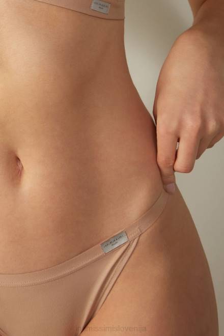 Intimissimi ženske 044-nežno bež spodnje perilo 2R8X1110 hlačke iz naravnega bombaža s stranskimi naramnicami