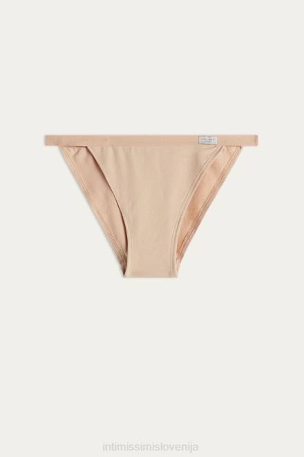 Intimissimi ženske 044-nežno bež spodnje perilo 2R8X1110 hlačke iz naravnega bombaža s stranskimi naramnicami