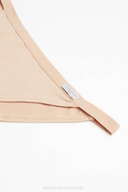 Intimissimi ženske 044-nežno bež spodnje perilo 2R8X1110 hlačke iz naravnega bombaža s stranskimi naramnicami