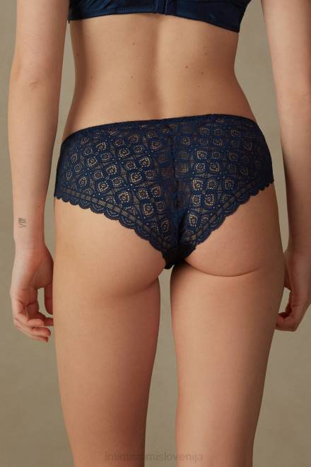 Intimissimi ženske 1467-intenzivno modra spodnje perilo 2R8X1049 svilene in čipkaste hlačke