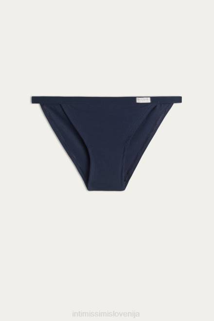 Intimissimi ženske 1467-intenzivno modra spodnje perilo 2R8X1109 hlačke iz naravnega bombaža s stranskimi naramnicami