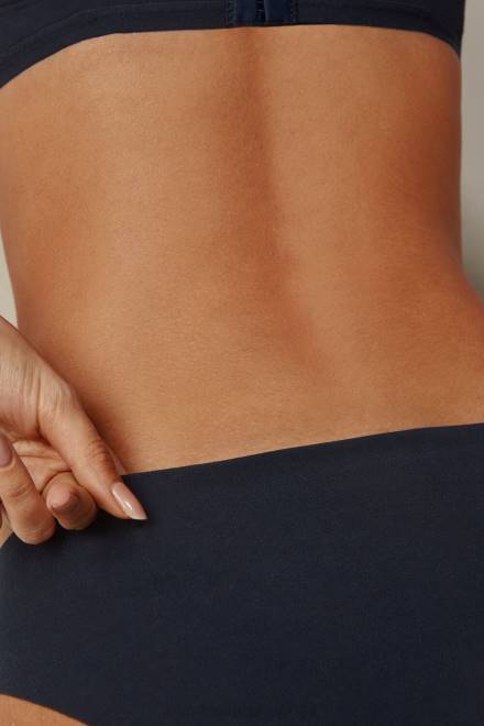 Intimissimi ženske 1467-intenzivno modra spodnje perilo 2R8X1159 bombažne hlačke iz neobdelanega kroja