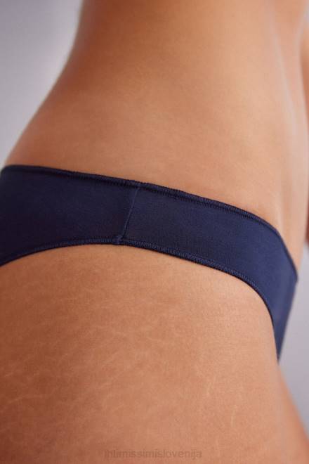 Intimissimi ženske 1467-intenzivno modra spodnje perilo 2R8X882 bombažne hlačke z nizko postavo