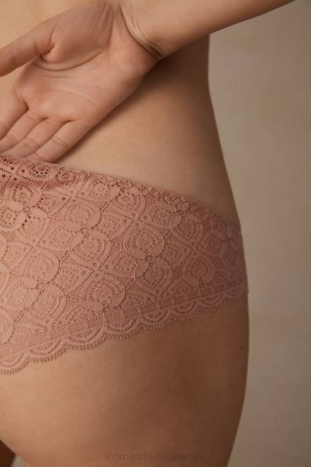 Intimissimi ženske 163i-saten roza spodnje perilo 2R8X1130 svilene in čipkaste hlačke