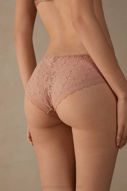 Intimissimi ženske 163i-saten roza spodnje perilo 2R8X1130 svilene in čipkaste hlačke