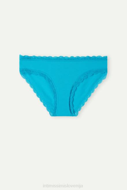 Intimissimi ženske 210j-digitalno turkizna spodnje perilo 2R8X999 bombažne in čipkaste hlačke
