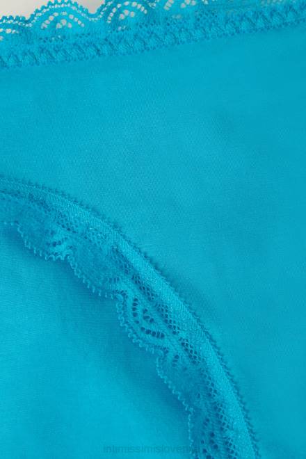 Intimissimi ženske 210j-digitalno turkizna spodnje perilo 2R8X999 bombažne in čipkaste hlačke