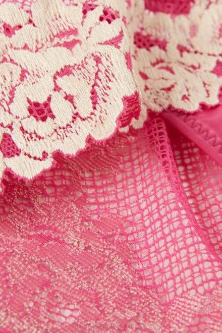 Intimissimi ženske 213j-valentinovo roza/slonokoščena spodnje perilo 2R8X971 lepe spodnje hlače z rožicami