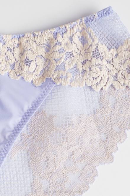 Intimissimi ženske 214j-sladka sivka/slonovina spodnje perilo 2R8X961 lepe spodnje hlače z rožicami