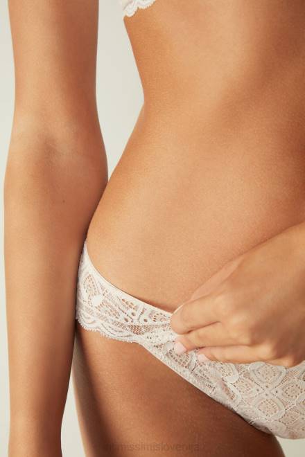 Intimissimi ženske 2280-roza svila spodnje perilo 2R8X1057 nizke čipkaste hlačke