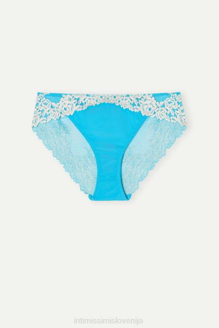 Intimissimi ženske 233j-digitalno turkizna/slonokoščena spodnje perilo 2R8X965 lepe spodnje hlače z rožicami