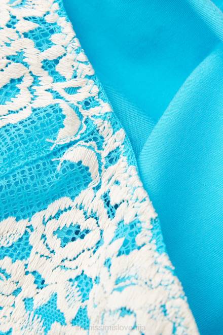 Intimissimi ženske 233j-digitalno turkizna/slonokoščena spodnje perilo 2R8X966 brezšivne bombažne hlačke s čudovitimi rožicami