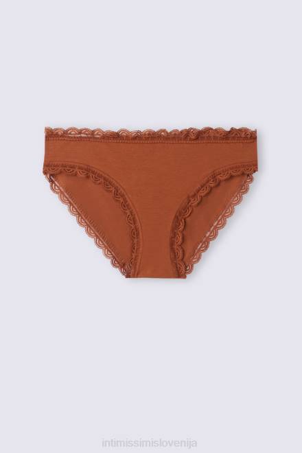 Intimissimi ženske 332j-svetli cimet spodnje perilo 2R8X912 bombažne in čipkaste hlačke