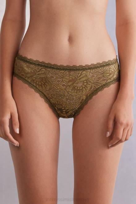 Intimissimi ženske 333j-zeleni mah/oro spodnje perilo 2R8X841 hlačke zlate boginje