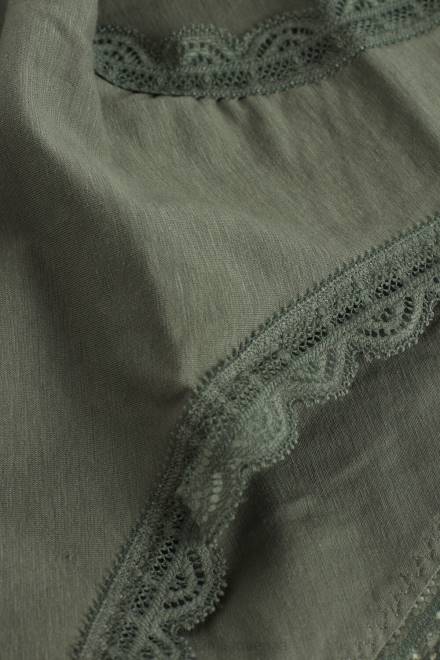 Intimissimi ženske 344j-žalvija zelena spodnje perilo 2R8X908 bombažne in čipkaste hlačke