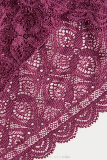 Intimissimi ženske 345j-vijolično vino spodnje perilo 2R8X867 nizke čipkaste hlačke
