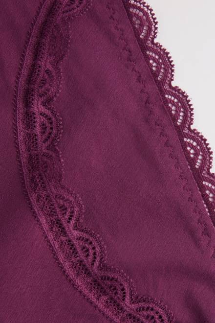 Intimissimi ženske 345j-vijolično vino spodnje perilo 2R8X904 bombažne in čipkaste hlačke