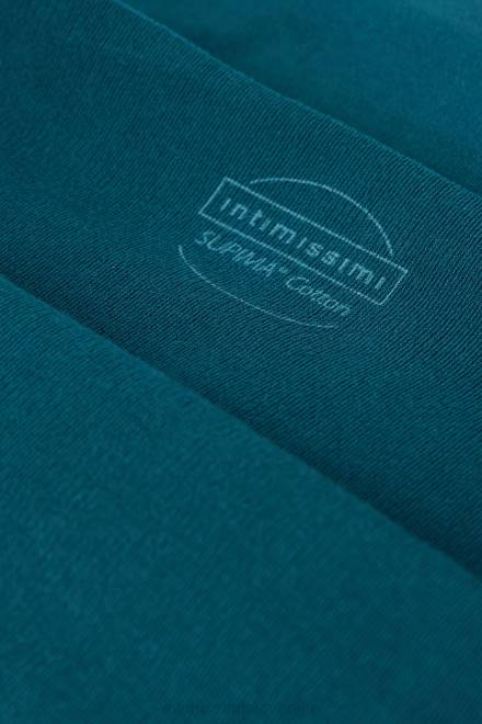 Intimissimi ženske 346j-teal modra spodnje perilo 2R8X899 bombažne hlačke iz neobdelanega kroja