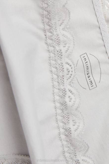 Intimissimi ženske 347j-ledeno siva spodnje perilo 2R8X896 bombažne in čipkaste hlačke