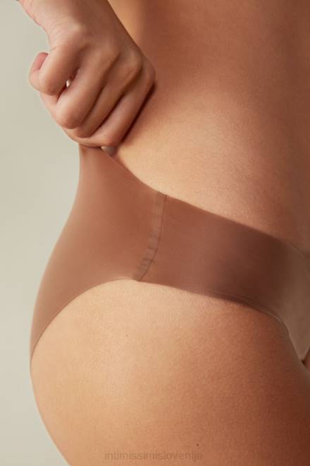 Intimissimi ženske 502i-temno bež spodnje perilo 2R8X1137 brezšivne oprijete spodnjice iz mikrovlaken