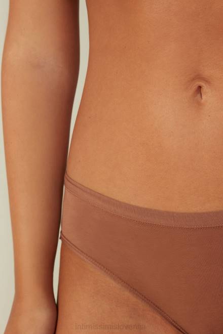 Intimissimi ženske 502i-temno bež spodnje perilo 2R8X1140 ultralahke bombažne hlačke supima