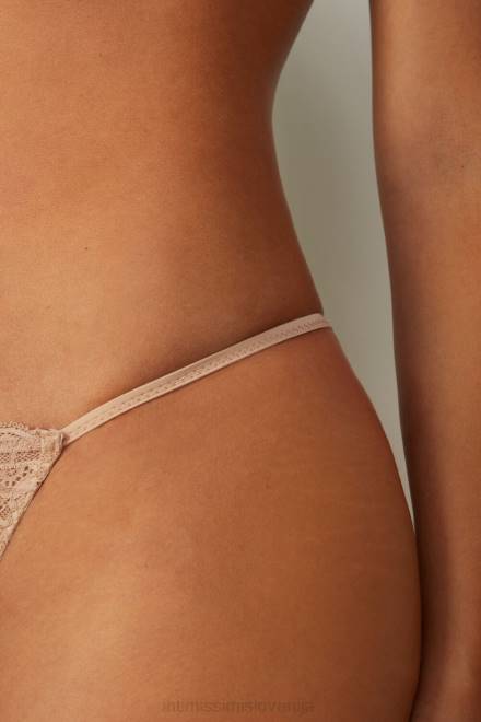 Intimissimi ženske 044-nežno bež spodnje perilo 2R8X1089 čipkaste tangice s stranskimi naramnicami