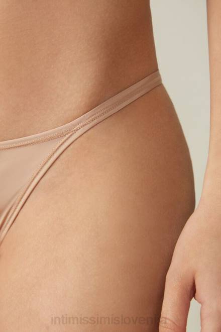 Intimissimi ženske 044-nežno bež spodnje perilo 2R8X1100 ultralahka vrvica iz mikrovlaken s stranskimi naramnicami