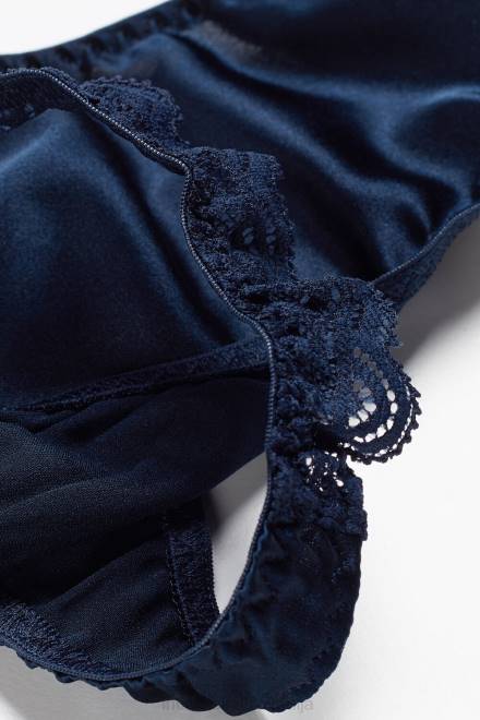 Intimissimi ženske 1467-intenzivno modra spodnje perilo 2R8X1050 svilene in čipkaste vrvice