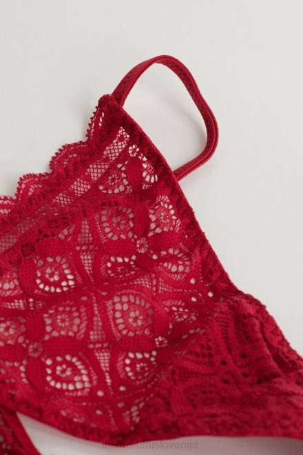 Intimissimi ženske 1473-rdeča spodnje perilo 2R8X1034 čipkaste tangice s stranskimi naramnicami