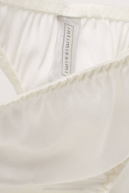 Intimissimi ženske 2127-prašno bela spodnje perilo 2R8X1129 svilene in čipkaste vrvice