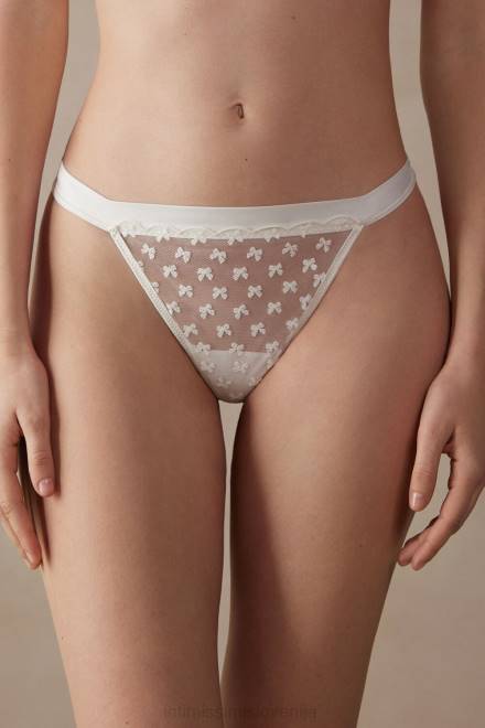 Intimissimi ženske 2127-prašno bela spodnje perilo 2R8X969 love cadeau tangice s stranskimi naramnicami