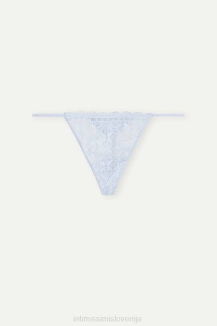 Intimissimi ženske 220j-zračno modra spodnje perilo 2R8X979 čipkaste tangice s stranskimi naramnicami