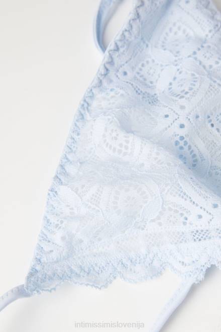 Intimissimi ženske 220j-zračno modra spodnje perilo 2R8X979 čipkaste tangice s stranskimi naramnicami