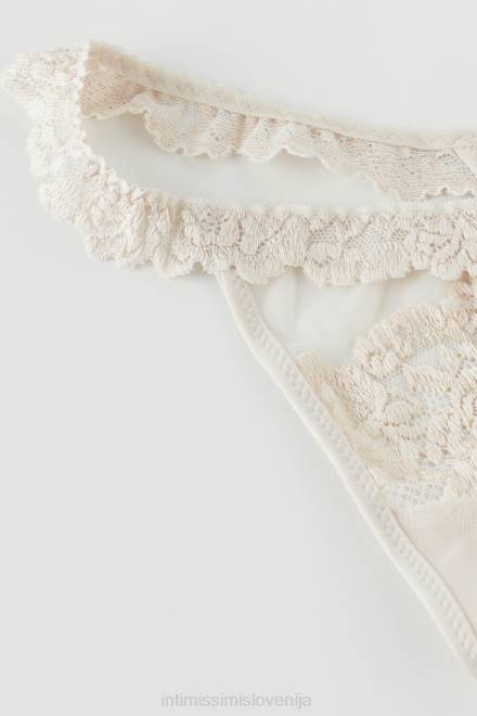 Intimissimi ženske 2280-roza svila spodnje perilo 2R8X1017 tangice z lepimi cvetlicami s stranskimi naramnicami