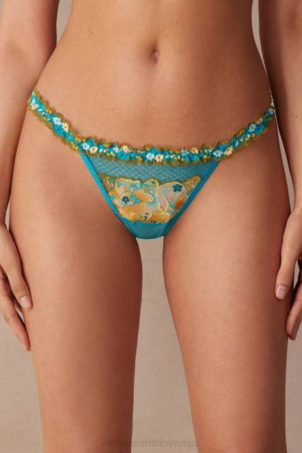 Intimissimi ženske 236j-poletno turkizno modra spodnje perilo 2R8X929 poletne tangice s stranskimi naramnicami