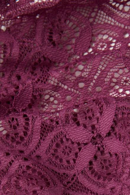 Intimissimi ženske 345j-vijolično vino spodnje perilo 2R8X905 čipkaste tangice s stranskimi naramnicami