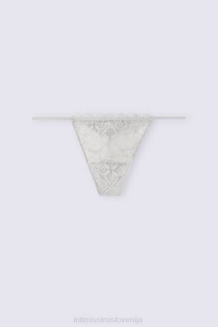 Intimissimi ženske 347j-ledeno siva spodnje perilo 2R8X897 čipkaste tangice s stranskimi naramnicami
