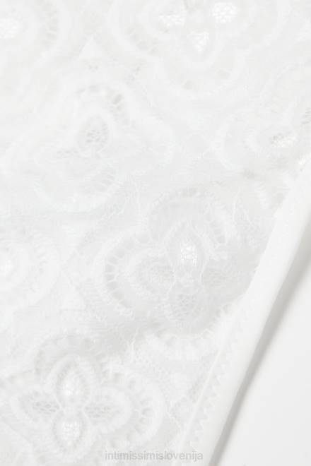 Intimissimi ženske 352j-bianco perla spodnje perilo 2R8X889 folk & delicious tangice s stranskimi naramnicami
