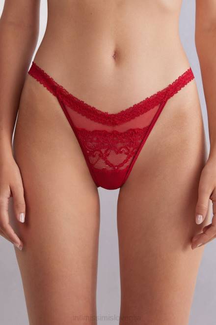 Intimissimi ženske 9888-rdeč pečatni vosek spodnje perilo 2R8X850 sinful fantasies tangice v stilu 80-ih