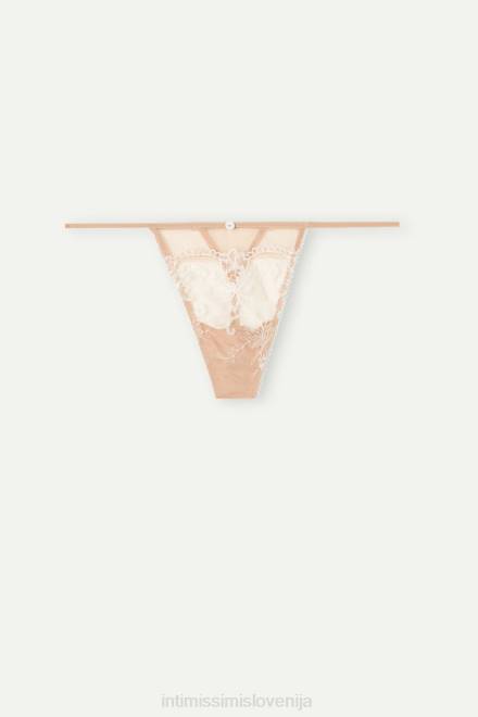 Intimissimi ženske 989i-mehka bež/talco spodnje perilo 2R8X1019 čudovite dnevne tangice s stranskimi naramnicami