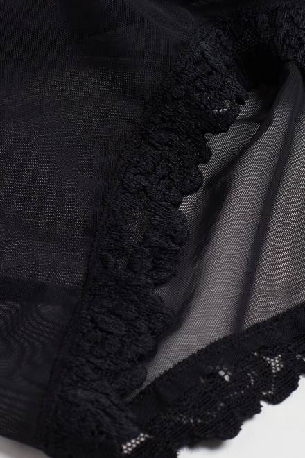 Intimissimi ženske 019-črna oblačila 2R8X1229 ohišje iz lepih cvetov iz čipke in tila