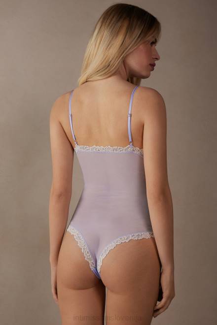 Intimissimi ženske 214j-sladka sivka/slonovina oblačila 2R8X1216 ohišje iz lepih cvetov iz čipke in tila