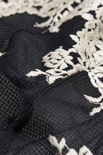 Intimissimi ženske 9887-črna/slonokoščena oblačila 2R8X1228 ohišje iz lepih cvetov iz čipke in tila