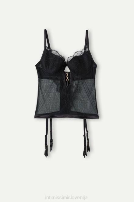 Intimissimi ženske 019-črna oblačila 2R8X1219 pure charme carioca basque