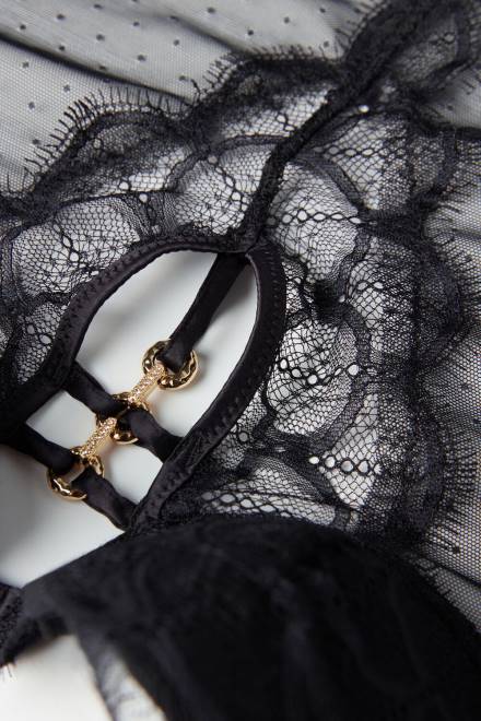 Intimissimi ženske 019-črna oblačila 2R8X1219 pure charme carioca basque