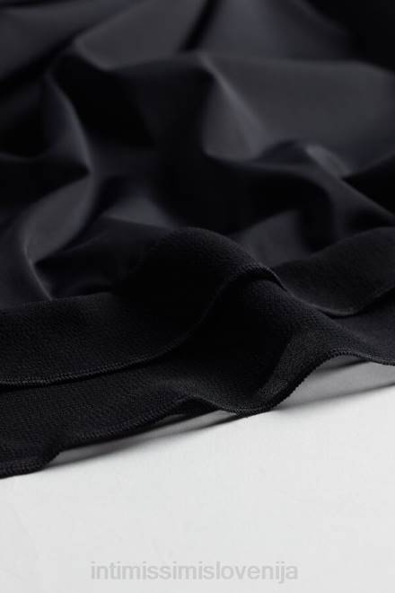 Intimissimi ženske 019-črna oblačila 2R8X1257 nastavek iz mikrovlaken z žoržetom